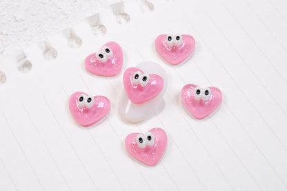 Heart Eyes Nail Charms (2pc)