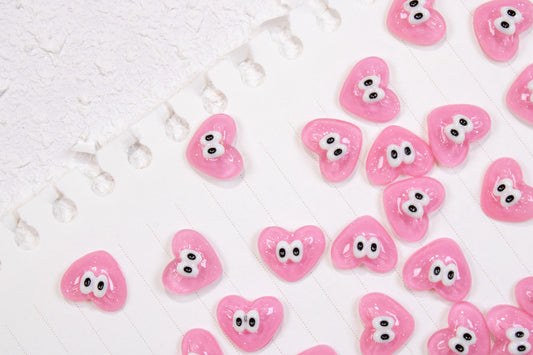 Heart Eyes Nail Charms (2pc)
