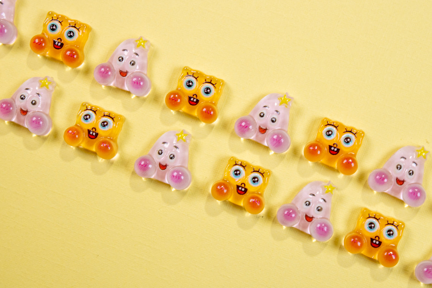 Bubble Cheeks Duo Nail Charms (2pc)