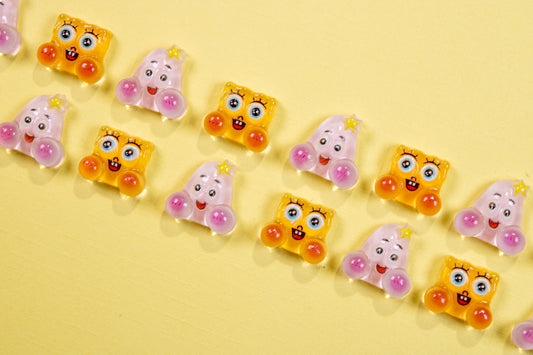 Bubble Cheeks Duo Nail Charms (2pc)