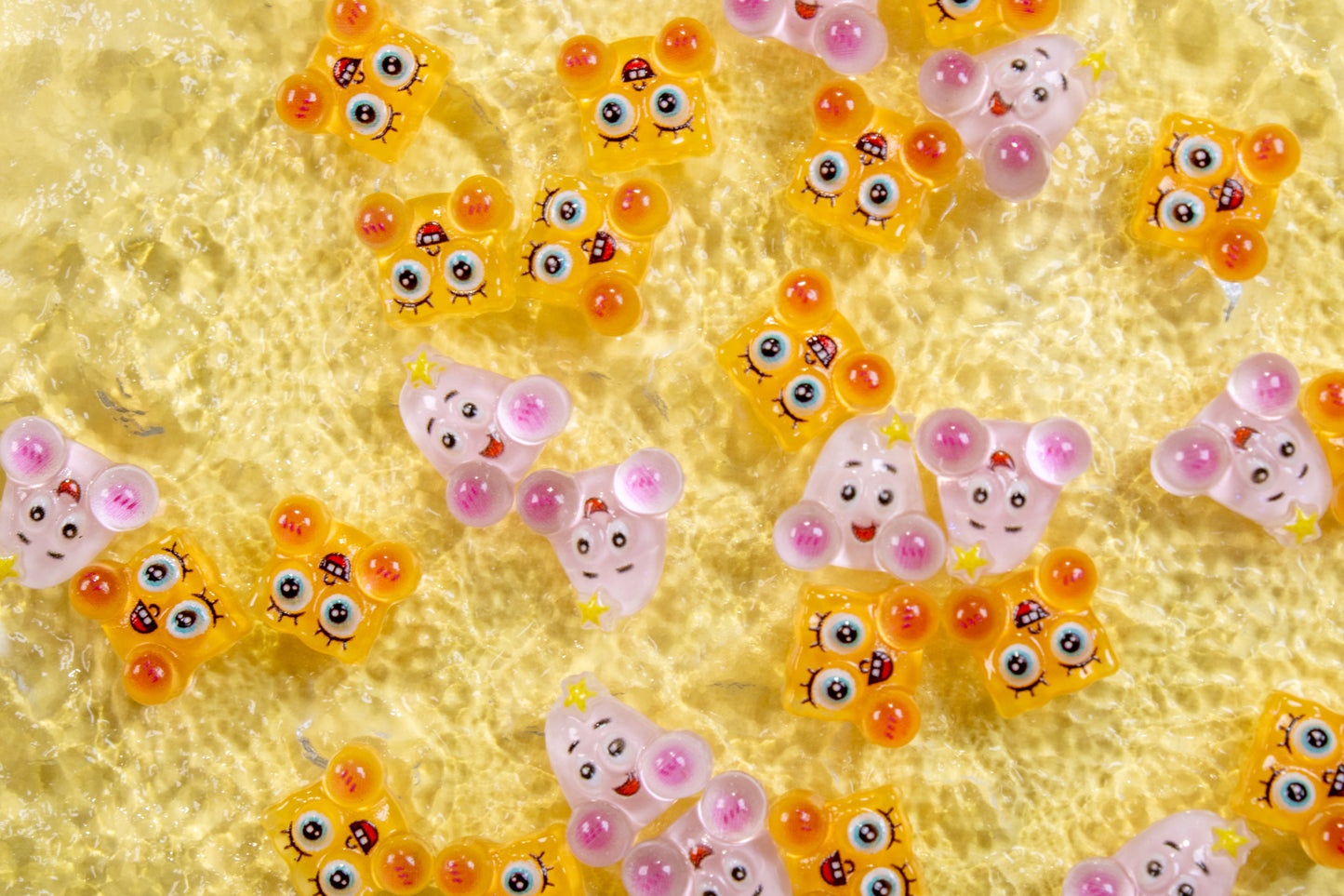 Bubble Cheeks Duo Nail Charms (2pc)