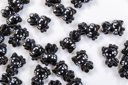 Black Kitty Nail Charms (2pc)