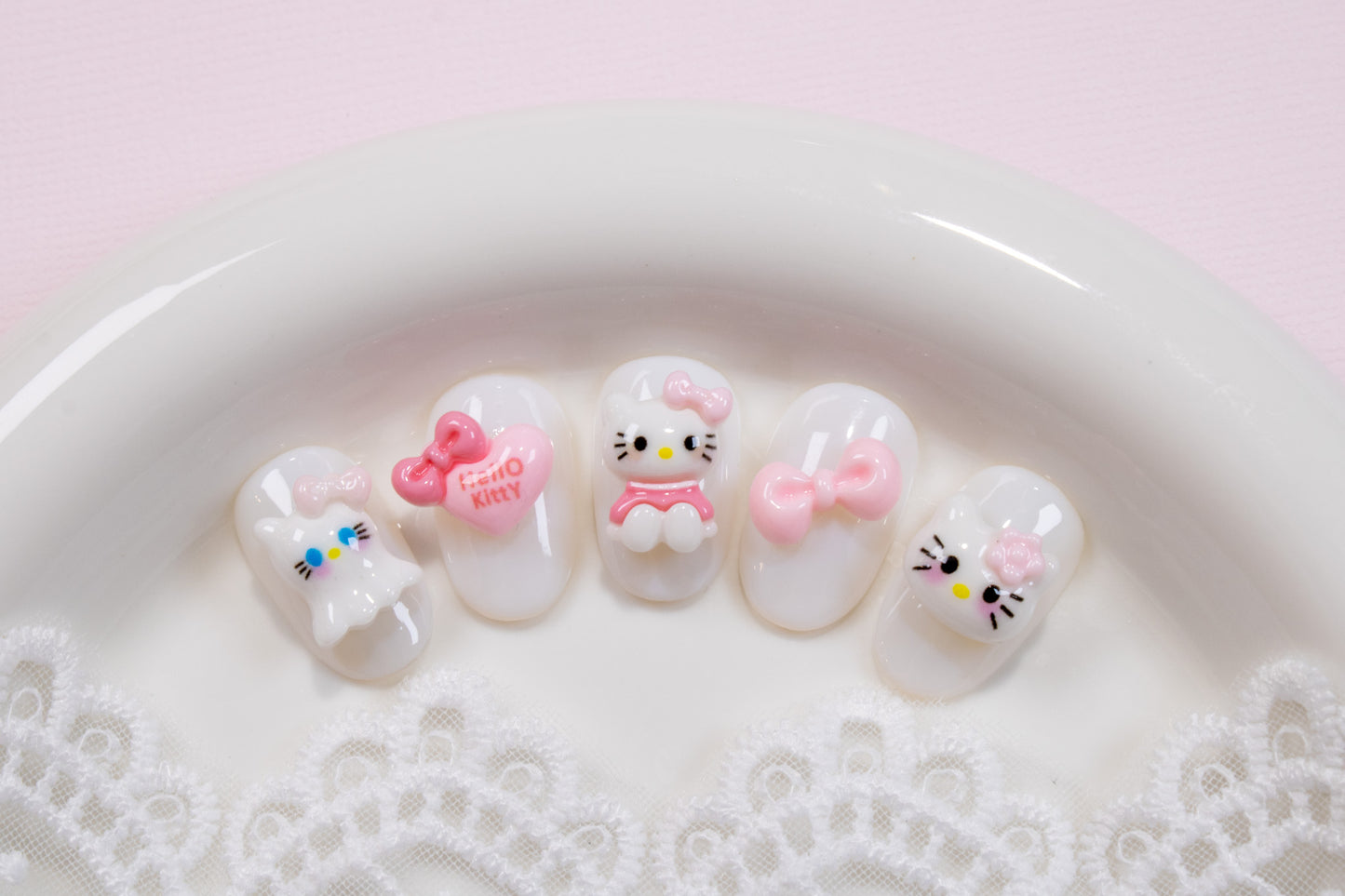 Sweet Kitty Nail Charms (2pc)