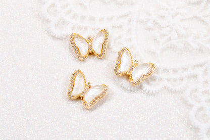 Aurora Butterfly Nail Charms (2pc)