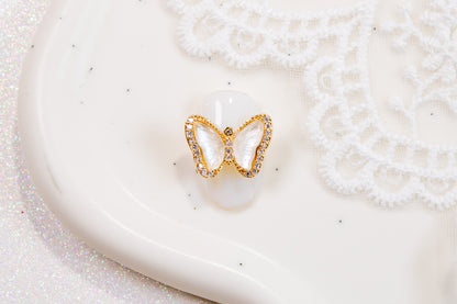 Aurora Butterfly Nail Charms (2pc)