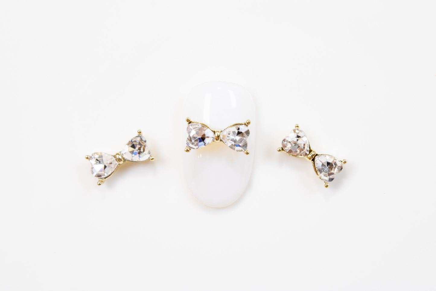 Crystal Bow Nail Charms (2pc)