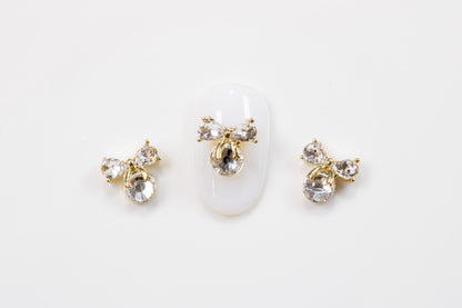 Crystal Bow Nail Charms (2pc)