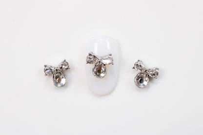 Crystal Bow Nail Charms (2pc)
