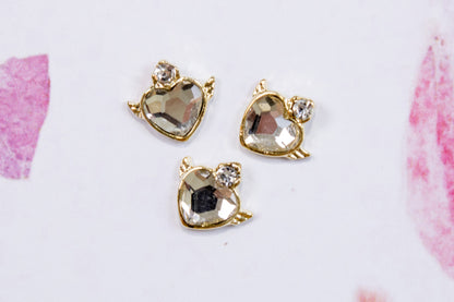 Angel Heart Nail Charms (2pc)