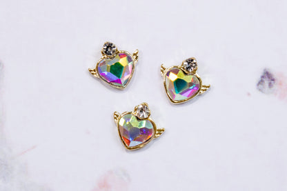 Angel Heart Nail Charms (2pc)