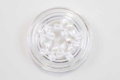 Pearl Satin Bow Nail Charms (5pc)