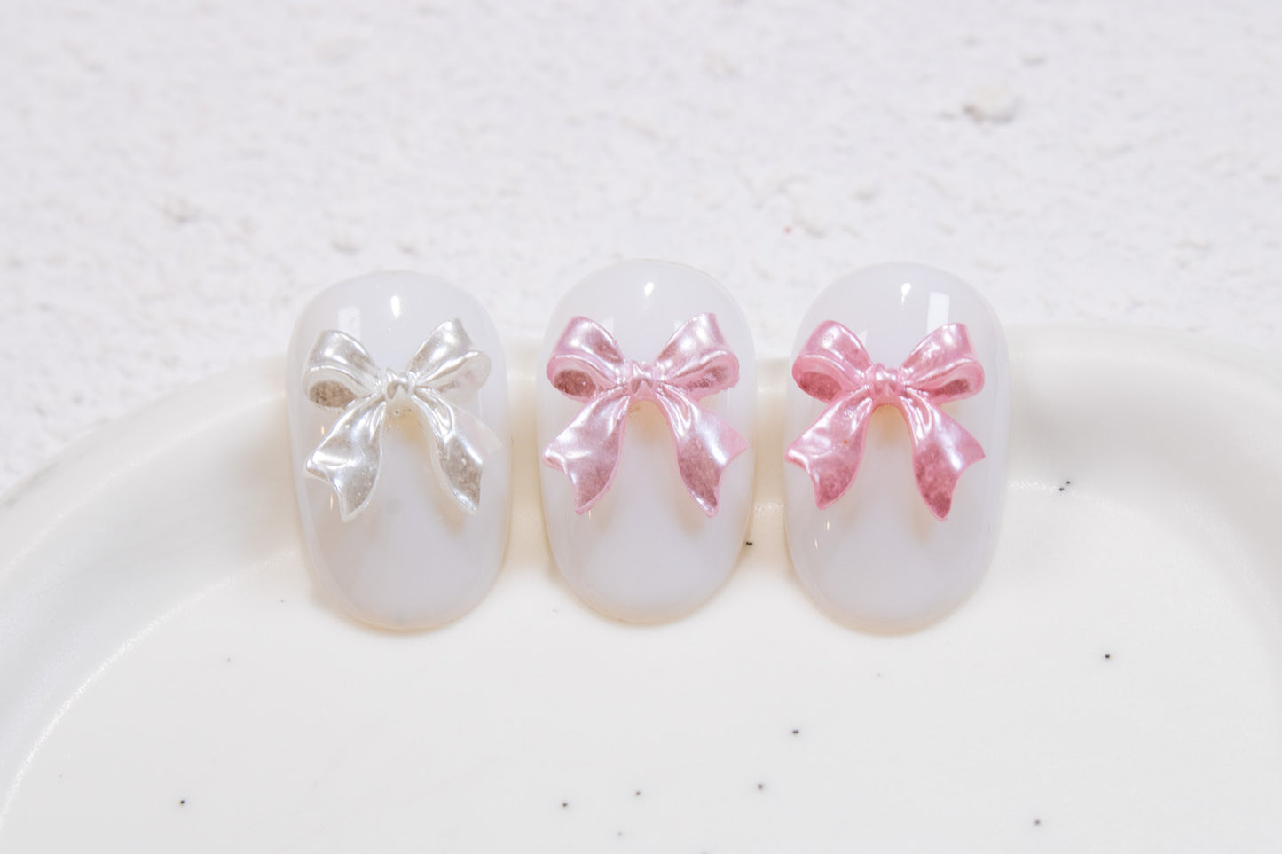 Romantic Bow Nail Charms (5pc)