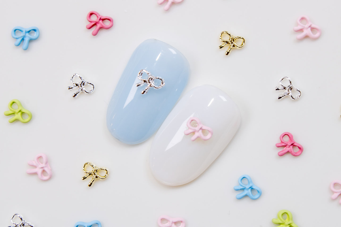 Berry Bow Nail Charms (10pc)