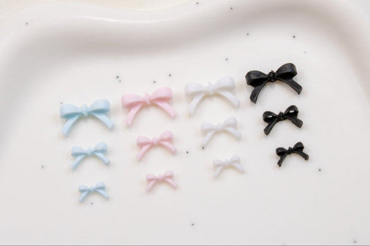 Sweetheart Bow Nail Charms (10pc)