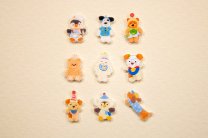 Fuzzy Friends Mix Nail Charms