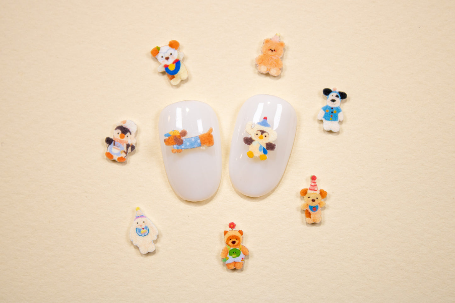 Fuzzy Friends Mix Nail Charms