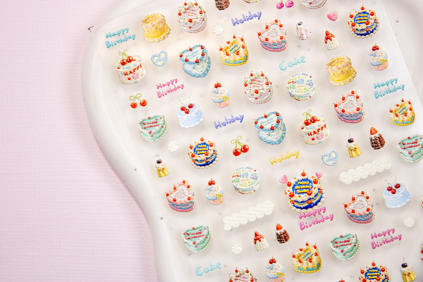 Birthday Cake Nail Sticker