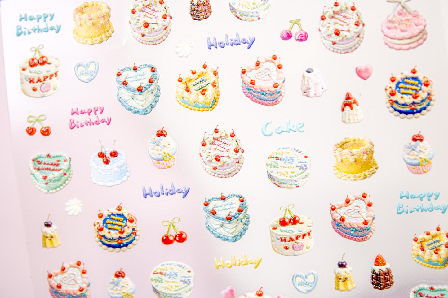 Birthday Cake Nail Sticker