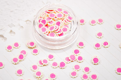Narutomaki Swirl Nail Charms