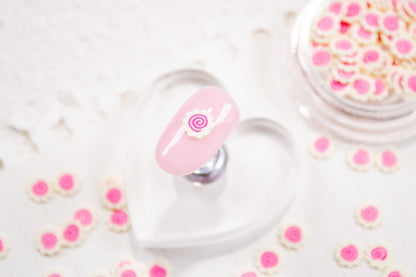 Narutomaki Swirl Nail Charms