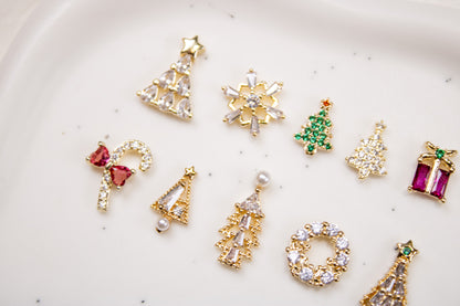 Christmas Wish Nail Charms (2pc)