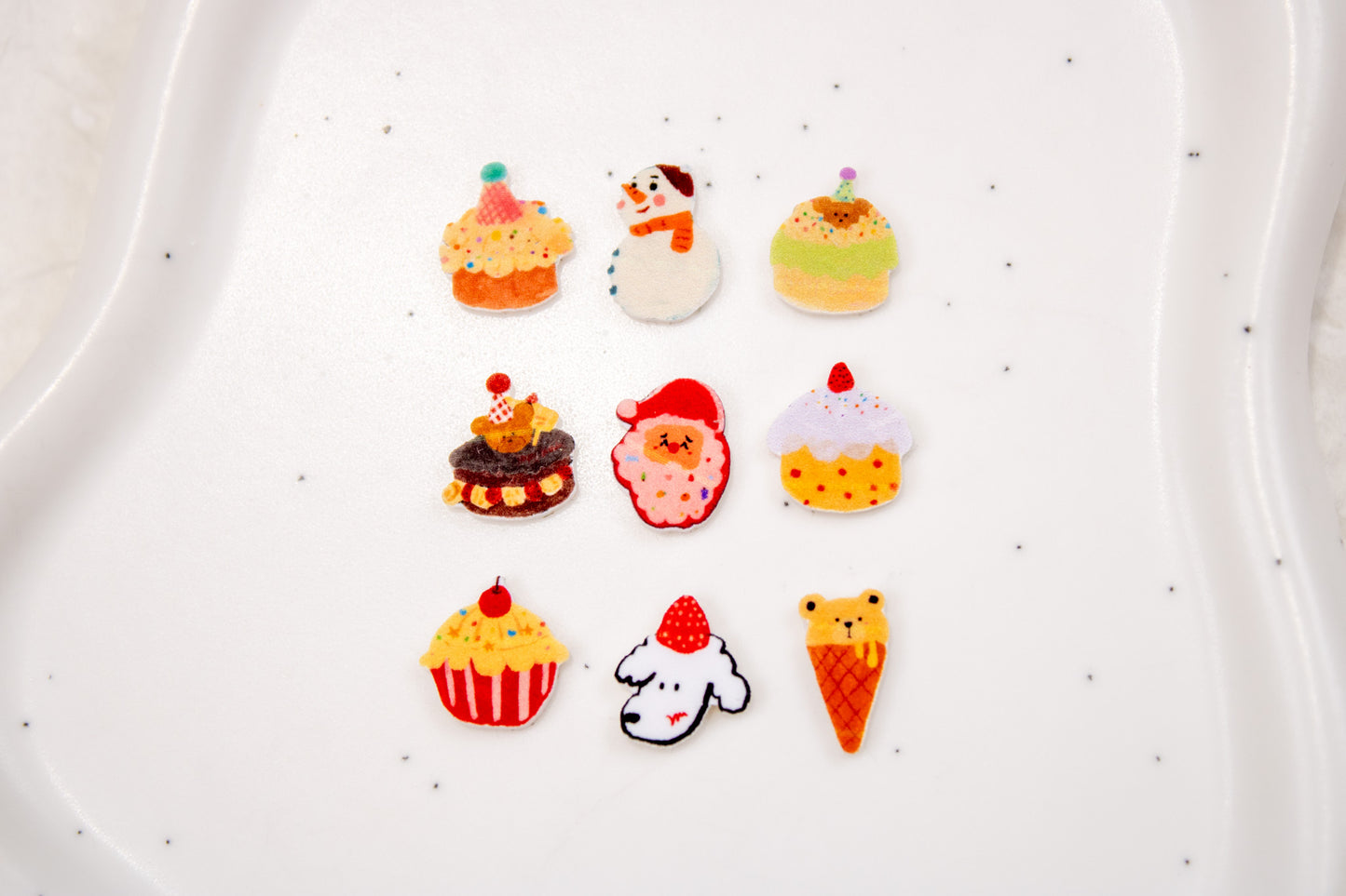 Sweet Winter Bakery Nail Charms