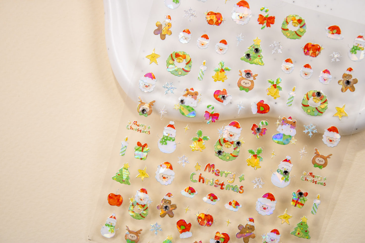 Holly Jolly Christmas Nail Sticker