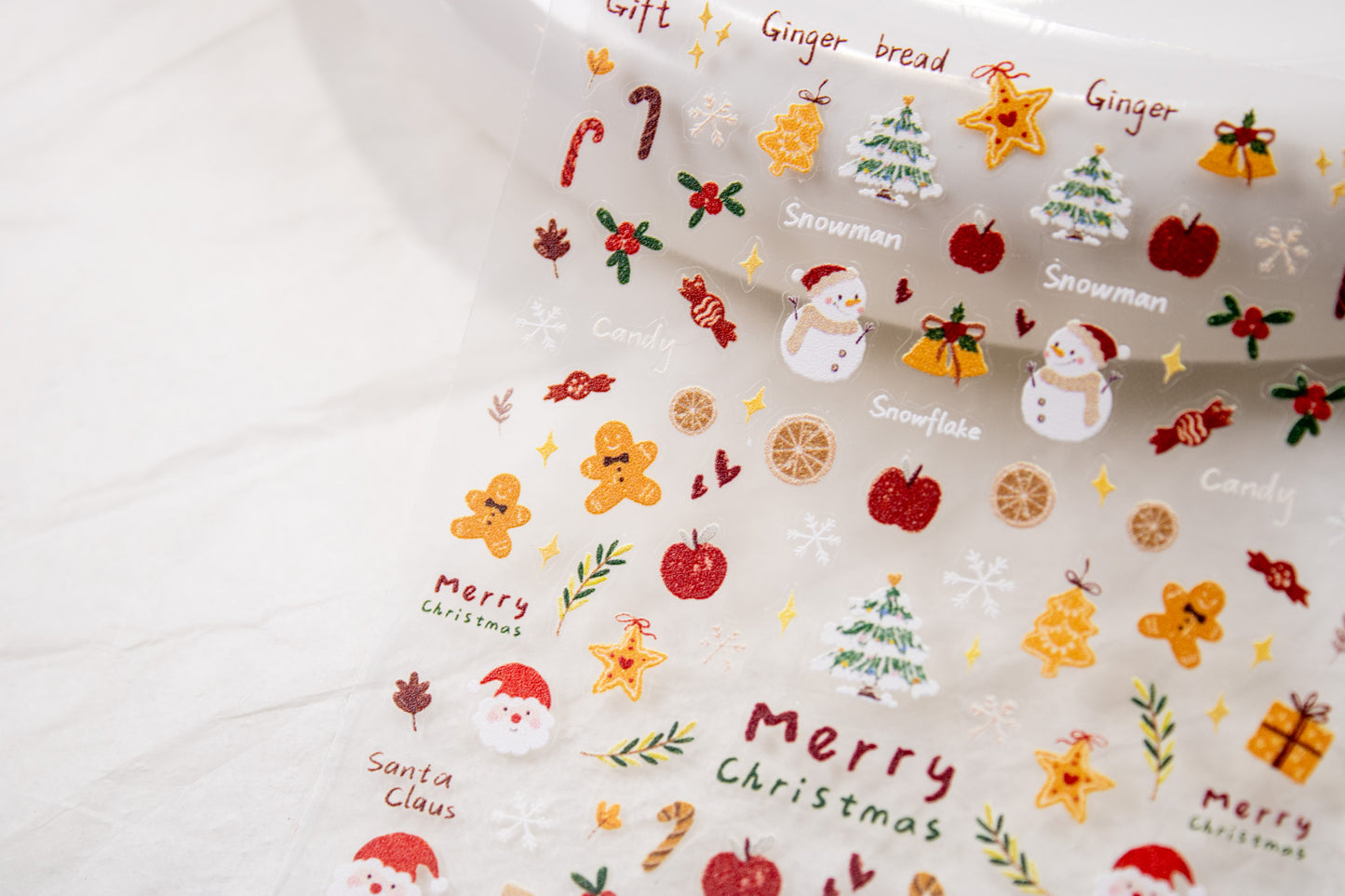 Gingerbread Christmas Nail Sticker