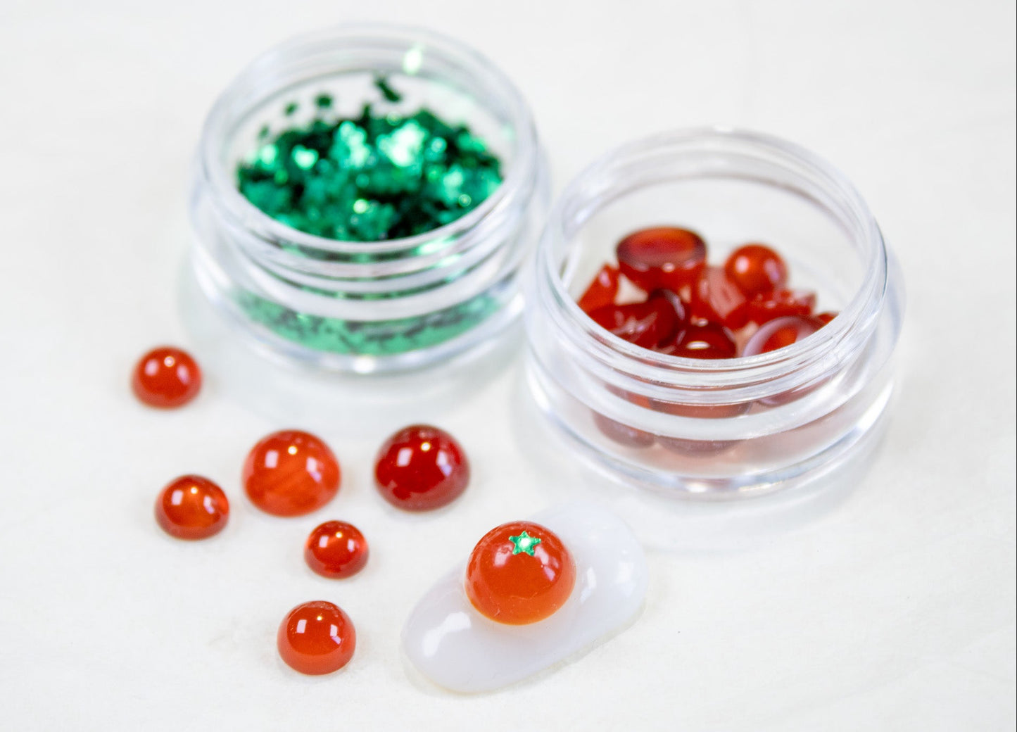 Juicy Tomato Nail Charm Set