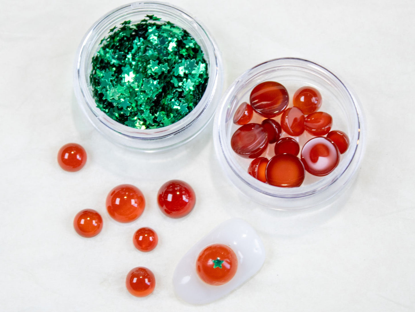 Juicy Tomato Nail Charm Set