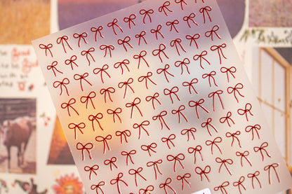 4 Color Ribbon Nail Sticker