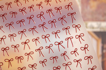 4 Color Ribbon Nail Sticker