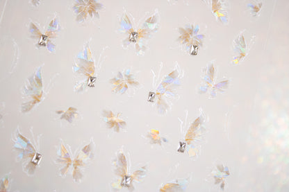 Iridescent Butterfly Nail Sticker