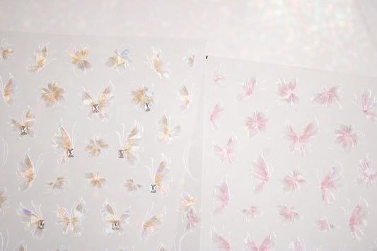 Iridescent Butterfly Nail Sticker