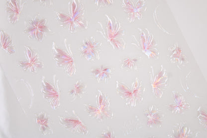 Iridescent Butterfly Nail Sticker