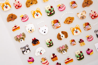 Puppy Cafe Nail Sticker