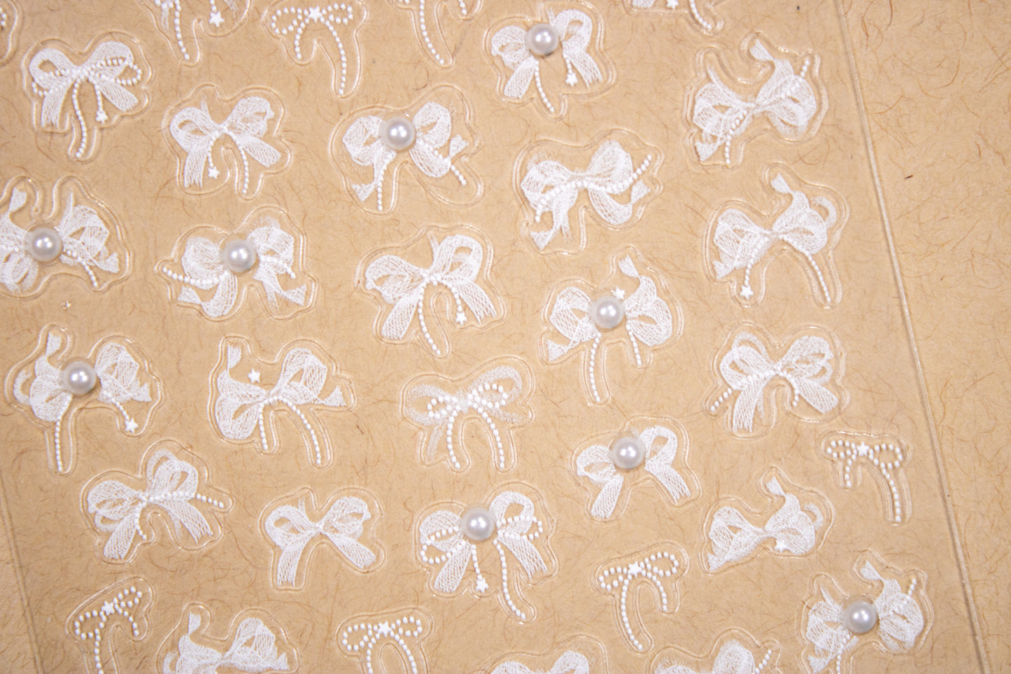 Pearl Ribbon Nail Sticker