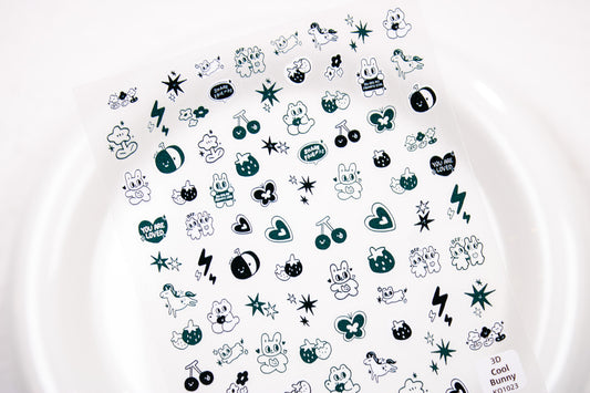 Bunny Friends Nail Sticker