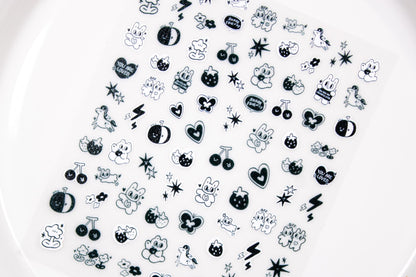 Bunny Friends Nail Sticker