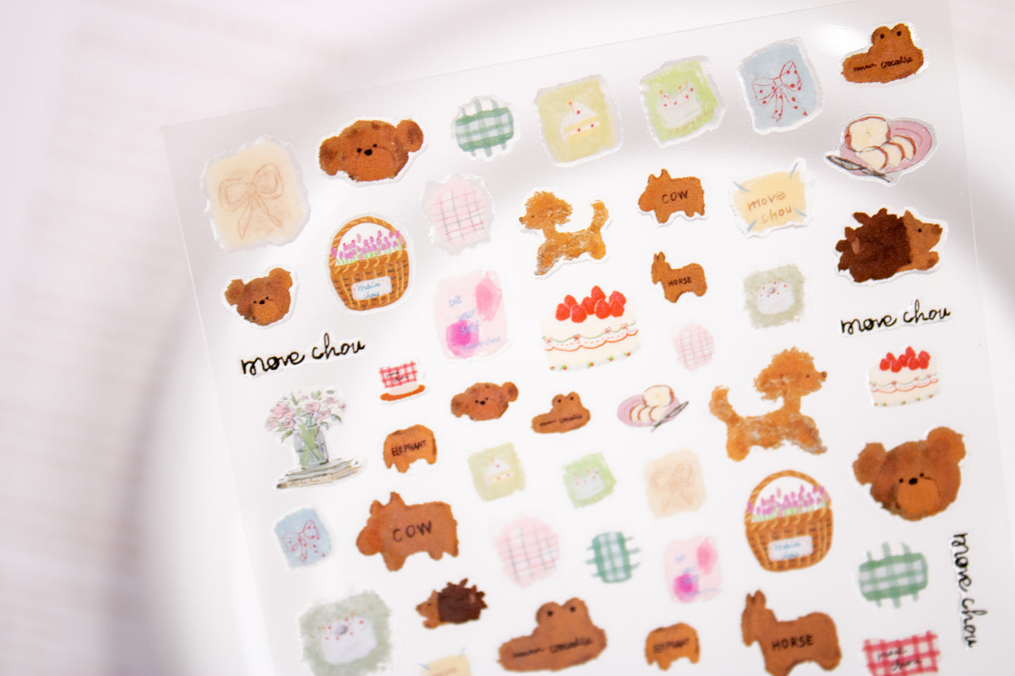 Sweet Poodle Nail Sticker