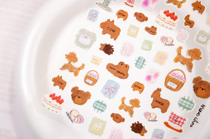 Sweet Poodle Nail Sticker