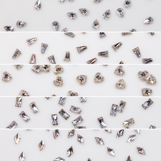 Crystal Mix Nail Charms (20pc)